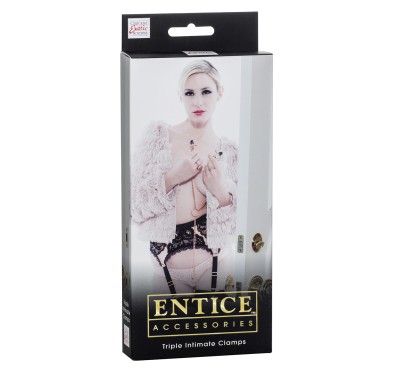 Stymulator-ENTICE TRIPLE INTIMATE CLAMPS